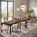 Tribesigns Dining Table for 6-8 People, 200cm Large Narrow Long Rectangular Kitchen Dinner Table