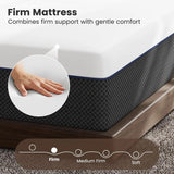 12 Inch Gel Memory Foam Mattress King in a Box, Extra Spinal Alignment