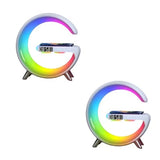 Smart Wireless Charging Alarm Clock with Bluetooth Speaker App Controlled Bedside Lamp Table Light and Night Light Bedroom Home