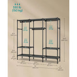 Clothes Rack, Portable Closet, Heavy Duty Wardrobe Closet Organizer