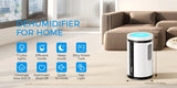 800 Sq.ft Dehumidifiers for Home, 75OZ Larger Water Tank for Bedroom
