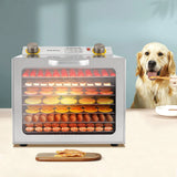 Food Dehydrator Machine,8-Tier Visible Food Dryer,Stainless Steel Food Drying Machine