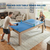 3-in-1  7 FT, Billiard Pool Table Convertible to Dining Table and Table Tennis