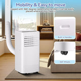 Portable 10000 BTU Remote AC w/Dehumidifier Fan, Cool Up to 560 Sq. Ft