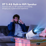 HD Native 720P 290 ANSI BT5.4 Android 14 Home Theater Outdoor Projector