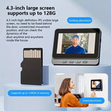 Smart Video Doorbell, 4.3-Inch Display for 2-Channel Audio Intercom