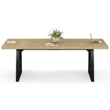 5FT Small Conference Table for 4 to 6, Modern Meeting Table with Strong Metal Frame for Office