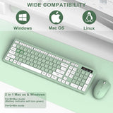 SGIAWETA-Wireless Keyboard and Mouse Combo, Full-Sized Wireless Keyboard