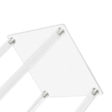 10Pcs Acrylic Vase Wedding Flower Stands Set, 23.6"H Clear Column Rack Geometric Display Stand