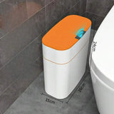 Slim Motion Sensor Automatic Trash Can Touchless Garbage Bin For Bathroom