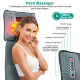 Full Body Massage Mat with Neck Kneading Massager - 10 Targeted Points