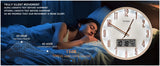TIMESS Luminous Voice-activated Wall Clock, 14' Silent Battery Powered