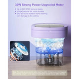 Portable Washing Machine 16L Mini Washer for Apartments RV and Travel Folding Clothes Washer with Spin Basket