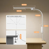 HJ2 Sunturalux™ Clamp LED Desk Lamp, CRI≥97 Full-Spectrum Eye-Caring