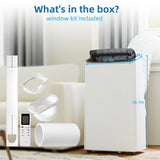 14,000 BTUs Portable Air Conditioner with 3-In-1 Room AC Unit for 750 Sq.Ft.