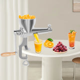 Fruit/Vegetable Squeezer Stainless Steel Manual Juicer with Screw Clamp Wheat grass