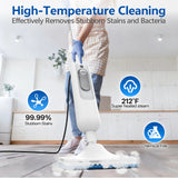 INSE Steam Mop Detachable Steam Cleaner 6 in 1 for Carpet Hardwood