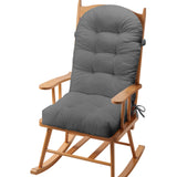Corduroy Non-Slip Fade-Resistant Soft Rocking Chair Cushion With Tie F