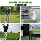5x5ft Golf Training Mat 35mm Anti Slip Wear Resistant Practice Mat for Backyard