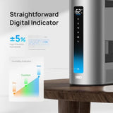6L Humidifiers for Bedroom, Smart Warm and Cool Mist for Large Room, 60Hr Quiet Runtime for Baby, Plant, Humidity Sensor, Indic