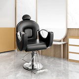 Reclining Barber Salon Chair 360°Swivel Barber Chair with Heavy Duty Hydraulic Pump for Spa Shampoo Hair