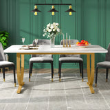 Tribesigns 63-Inch Rectangular Dining Table for 4 to 6, Modern Kitchen Table