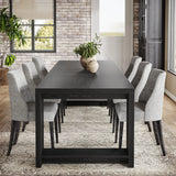 Tribesigns 86.61-Inch Dining Table for 6-8 People, Modern Narrow Long Kitchen Table