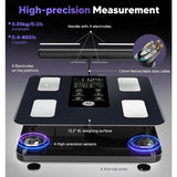 GE Smart Scale for Body Weight: 8Electrode Digital Bathroom Scale for Weight Fat BMI Muscle Mass Full Body