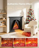 AIRMATE 22" Electric Fireplace Heater with LED Flame, 1500W & Remote