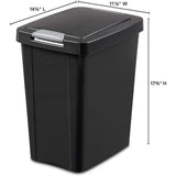 7.5 Gallon TouchTop Wastebasket with Lid, Opens with Touch, Conceals Trash in Kitchen