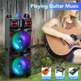 9000W Portable Bluetooth Speaker Heavy Bass Sound System, Rechargeable