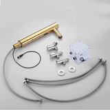 Gold Automatic Infrared Sensor Faucet Deck Mount Smart Touch Hand Free Inductive Water Tap Bathroom Sink Basin Faucets Water Tap