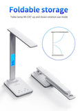 Folding Reading Desk Lamp USB Plug-In Desk Lamp 15W Wireless With Time