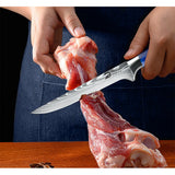 MDHAND 8pcs Kitchen Knife Damascus Stainless Steel Chef Knife Utility Paring Boning Cleaver