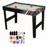 4-In-1 Combo Game Table Set with Football Billiards Ice Hockey Table Tennis