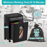 Paper Shredder, 16-Sheet Cross Cut with 4.76-Gallon Pull Out Basket, P-4 Security Level for Office