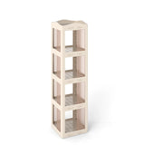 360° Spinning Bookcase w/ Swivel Base, 4-Tier Revolving Bookshelf