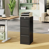 Lateral File Cabinet 3 Drawer, Metal Filing Cabinet with Lock & Keys, Fit Letter/Legal/A4 Size Documents, Easy to Assemble for H