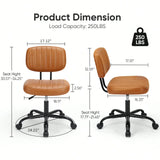OLIXIS Small Office Desk Chair With Wheels
