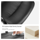 JHK Ergonomic Padded Backrest Leather Office Chair Waterproof PU Leather Conference Room Padded Sponge Cushion
