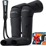 Air Compression Leg and Foot Massager with Heat Relief for Circulation