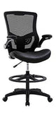 PayLessHere Black Mesh Office Chair Adjustable Lumbar Support Armrest