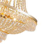 Luxury Crystal Chandelier, Modern Gold French Empire Crystal Ceiling Chandelier