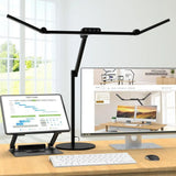 Adjustable LED Desk Lamp with Sphere Lighting, Auto Dimming, Rotatable Arm for Home Office