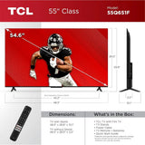 55' Class Q65 QLED 4K Smart TV w/ ire TV (55Q651, 2024 el), Dolby Vision
