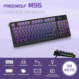 MAMBASNAKE x FREEWOLF M96 Wireless Gaming Keyboard Creamy