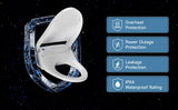 AQUATIZ Smart Bidet Clip-On Toilet Seat, Electric Bidet for Existing Toilet with Warm Water,Drye