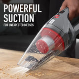 Cordless handheld vacuum cleaner for home and car use, ABS plastic body