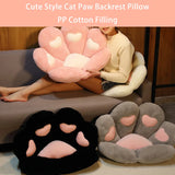 Cat Paw Backrest Pillow Animal Shape Cushion Stuffed Plush Sofa Indoor Tatami