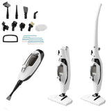 10-In-1 Multi-Surface Steam Mop w/ Detachable Handheld Steamer for Tiles